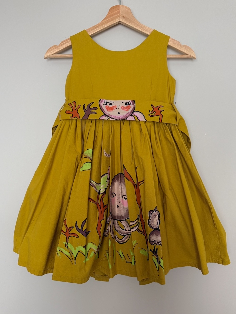 Binx Kids Hand Painted Under the Sea Storybook Girls Dress Size 8